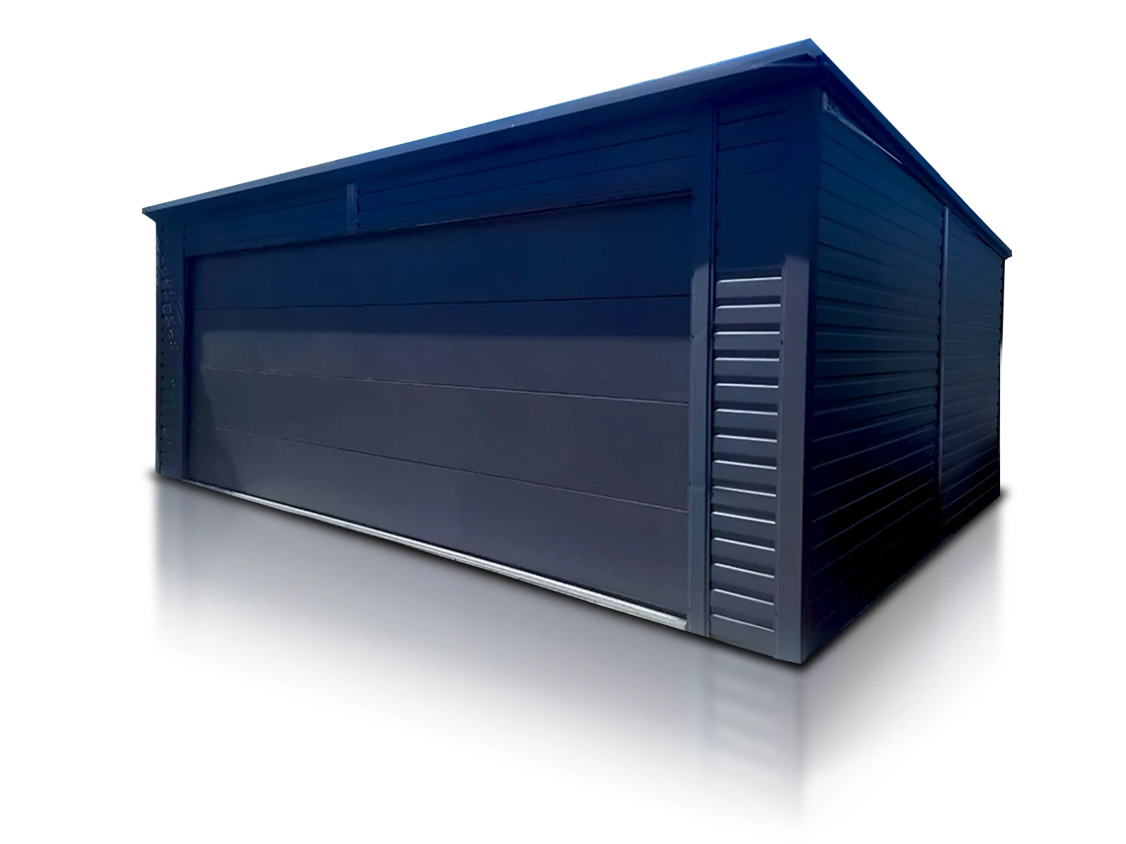 Einzelgarage 6x6m Graphit Sektionaltor