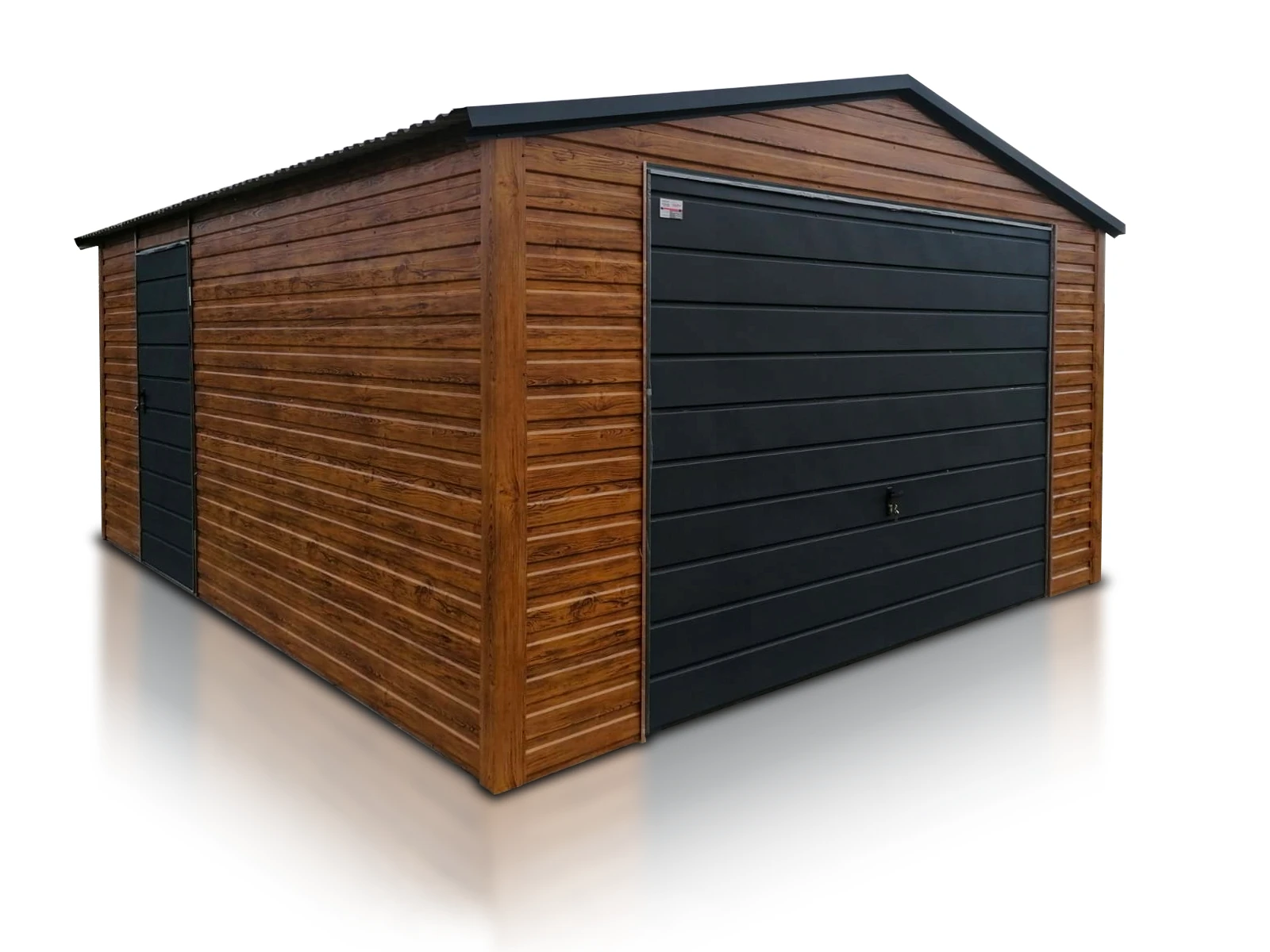 Einzelgarage 4x5m Goldene Eiche