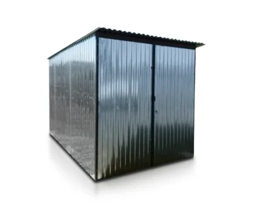 Gerätehaus aus Blech 200 x 300 cm Pultdach Zink