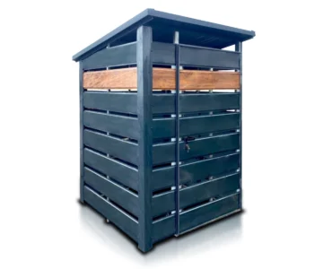 Mülltonnenboxen 150 x 150 cm Pultdach zweite Wahl