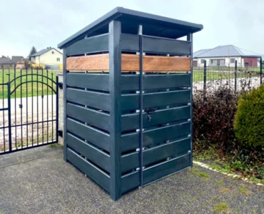 Mülltonnenboxen 150 x 150 cm Pultdach zweite Wahl