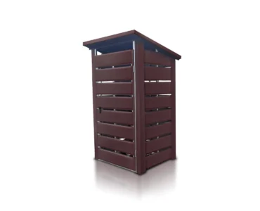 Mülltonnenboxen 100 x 100 cm Pultdach zweite Wahl