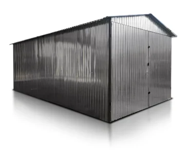 Einzelgarage aus Blech 300 x 400 cm
