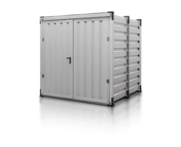 Lagercontainer 2 m Aluminium RAL 9006