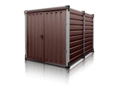 Lagercontainer 3 m Dunkelbraun RAL 8017