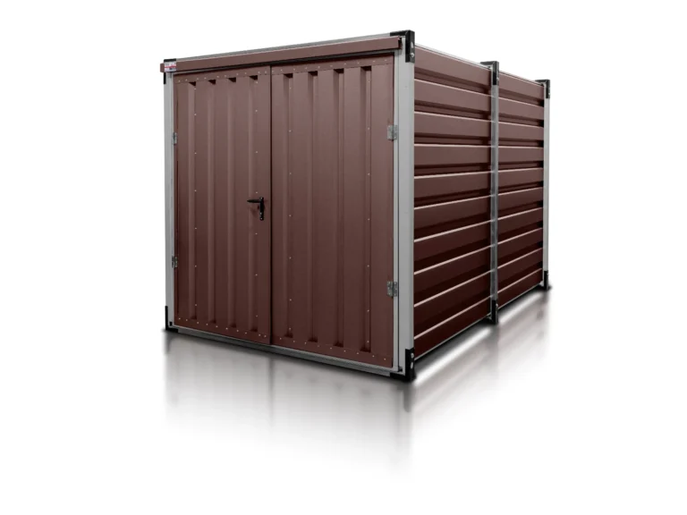 lagercontainer 3 m dunkelbraun