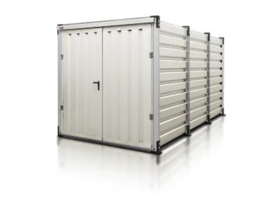 Lagercontainer 4 m Grauweiß RAL 9002