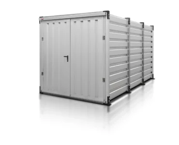 Lagercontainer 4 m Aluminium RAL 9006