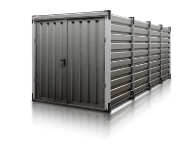 Lagercontainer aus Blech Lagercontainer 6 m Silber RAL 9007