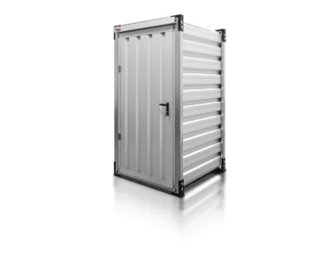 Lagercontainer aus Blech Lagercontainer 1.2 m Aluminium RAL 9006