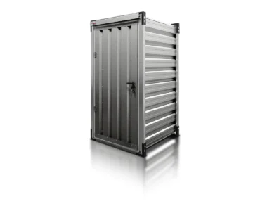 Lagercontainer aus Blech Lagercontainer 1.2 m Silber RAL 9007