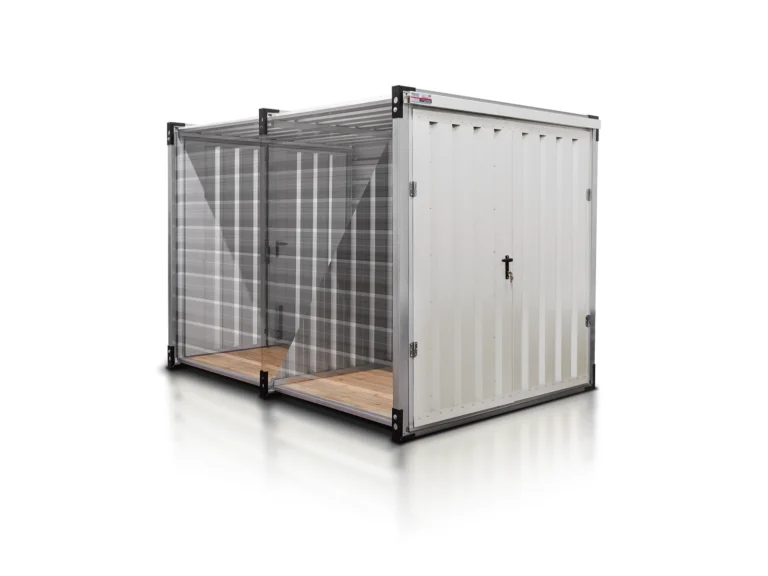 lagercontainer 3m mit trennwand aluminium