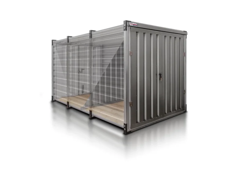 Lagercontainer 4 m mit Trennwand Antracite