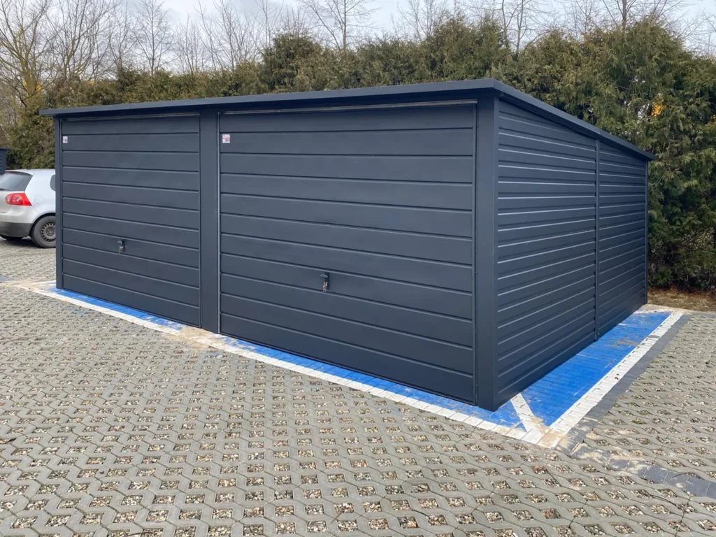 Blechgaragen Lübeck Blechgarage mit Flachdach 10
