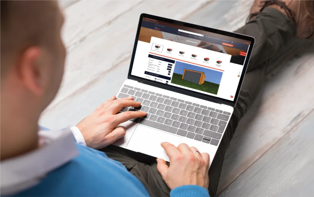 blechgaragen Bayreuth konfigurator