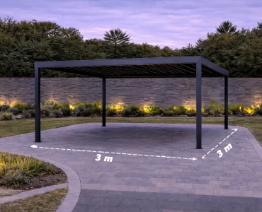 Carports Carport 3x3 Aluminium Autoüberdachung