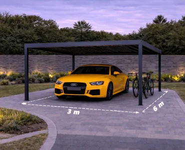 Carports Carport 3x6 Aluminium Autoüberdachung