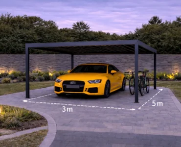 Carports Carport 3x5 Aluminium Autoüberdachung