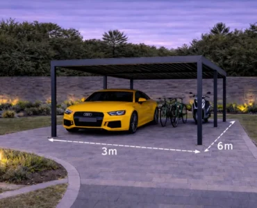 Carports Carport 3x6 Aluminium Autoüberdachung