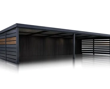 Carports Carport 12×5 Aluminium Autoüberdachung