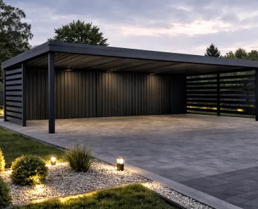 Carports Carport 9x6 Aluminium Autoüberdachung