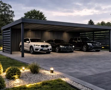 Carports Carport 9x6 Aluminium Autoüberdachung