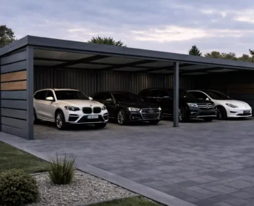 Carports Carport 7x5 Aluminium Autoüberdachung