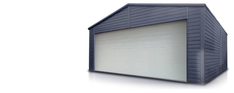 Blechgaragen mit Sektionaltoren